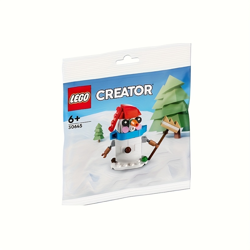 European Version, LEGO 30645 Creator Snowman, Building Block Toys Suitable for Children Aged 6 And Above, Holiday Gifts - Image 3