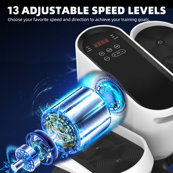 [Portable Elliptical Machine] Quiet & Portable 13-Speed Under Desk Elliptical Machine, Ellipse Leg Exerciser For Seniors - Fully Assembled Electric Seated Pedal Exerciser - Image 4