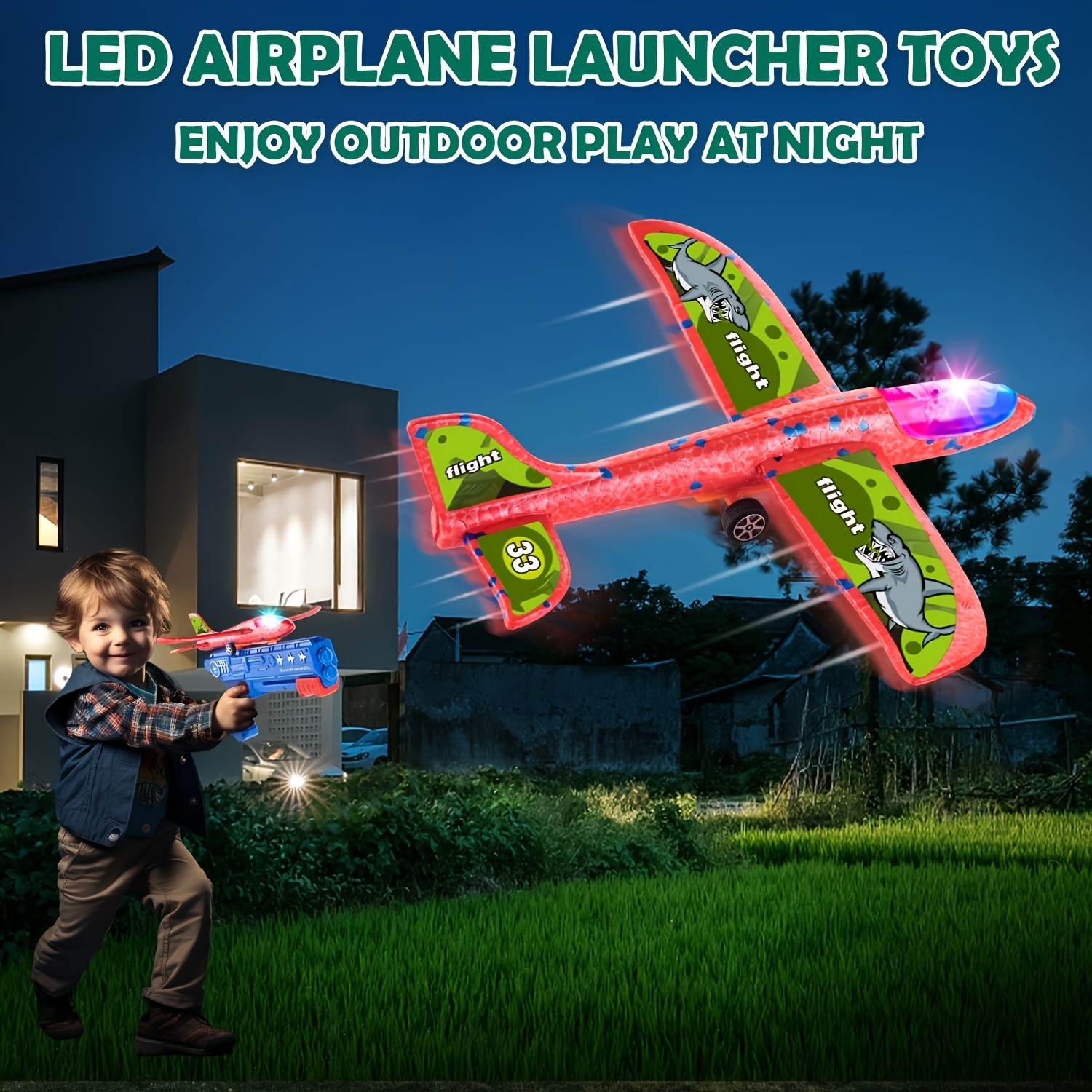 3/6pcs Airplane Launcher Toy With 3 Stickers - Interactive Flying Game, 2 Flight Modes, Durable PP Material, Easy Assembly - Ideal For Outdoor Play, Halloween, Christmas, Birthday Gifts For Ages 3-12 - Image 9