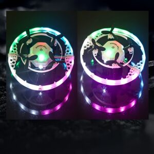 With 2 Batteries Drone, 360 ° Aurora Ball Stunt Rotation, Cool Lighting, 2.4G Quadcopter, Suspended Fixed Altitude Flight, Stunt Flight, Remote Control Aircraft, Gift Toys