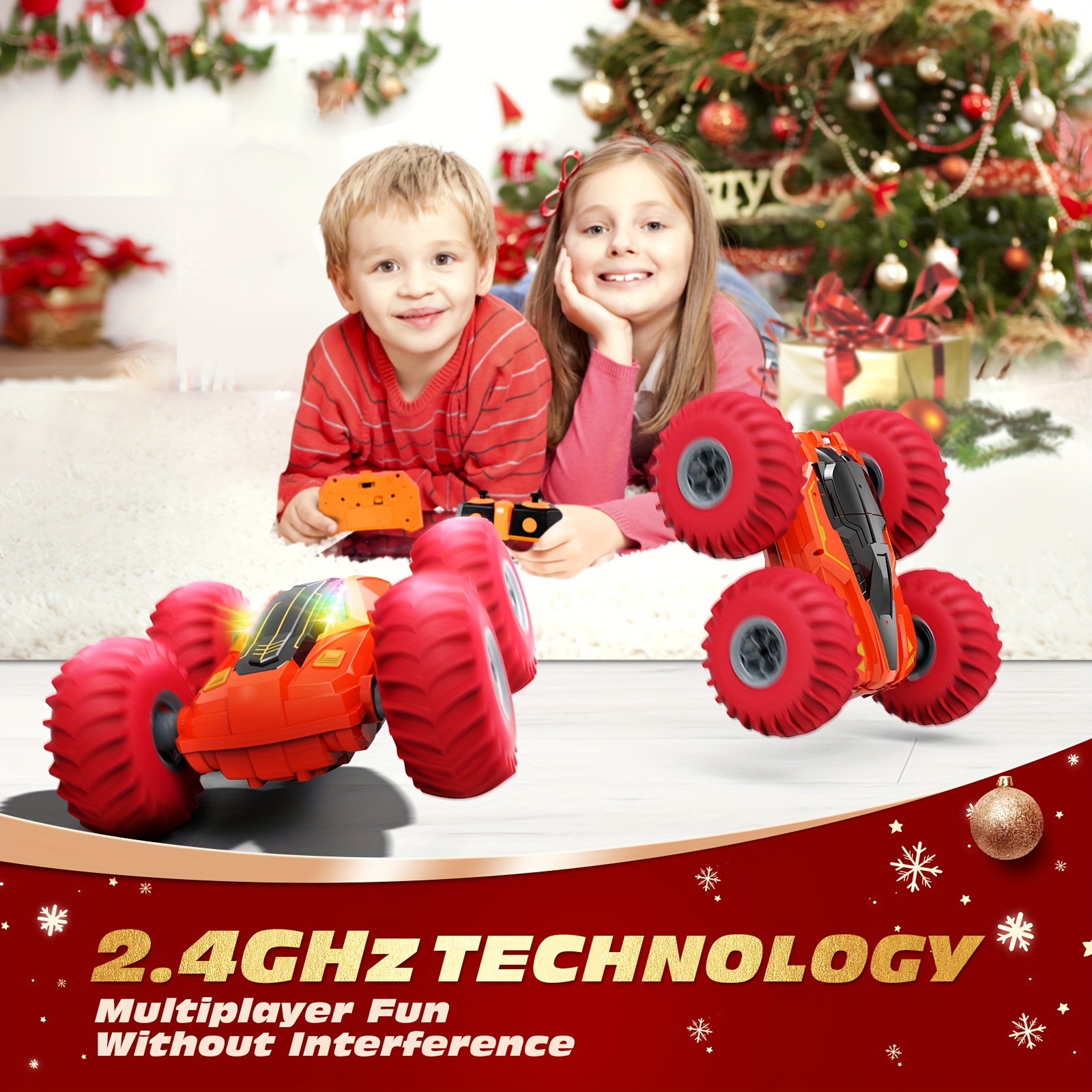 1:14 Bigger Size Remote Control Car With Inflatable Tires, All-terrain Off-road Vehicle RC Car, 2.4GHz Double Sided Flips 360° Rotates RC Stunt Cars For Children And Adults, 40+ Mins Playtime - Image 7