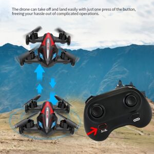 RC Drone, With 2 Batteries, Racing Style Remote-controlled Car, Remote-controlled Airplane 2-in-1, Land Race, Aerial Outdoor Flight, Toy Drone, Quadcopter, Toy Gift