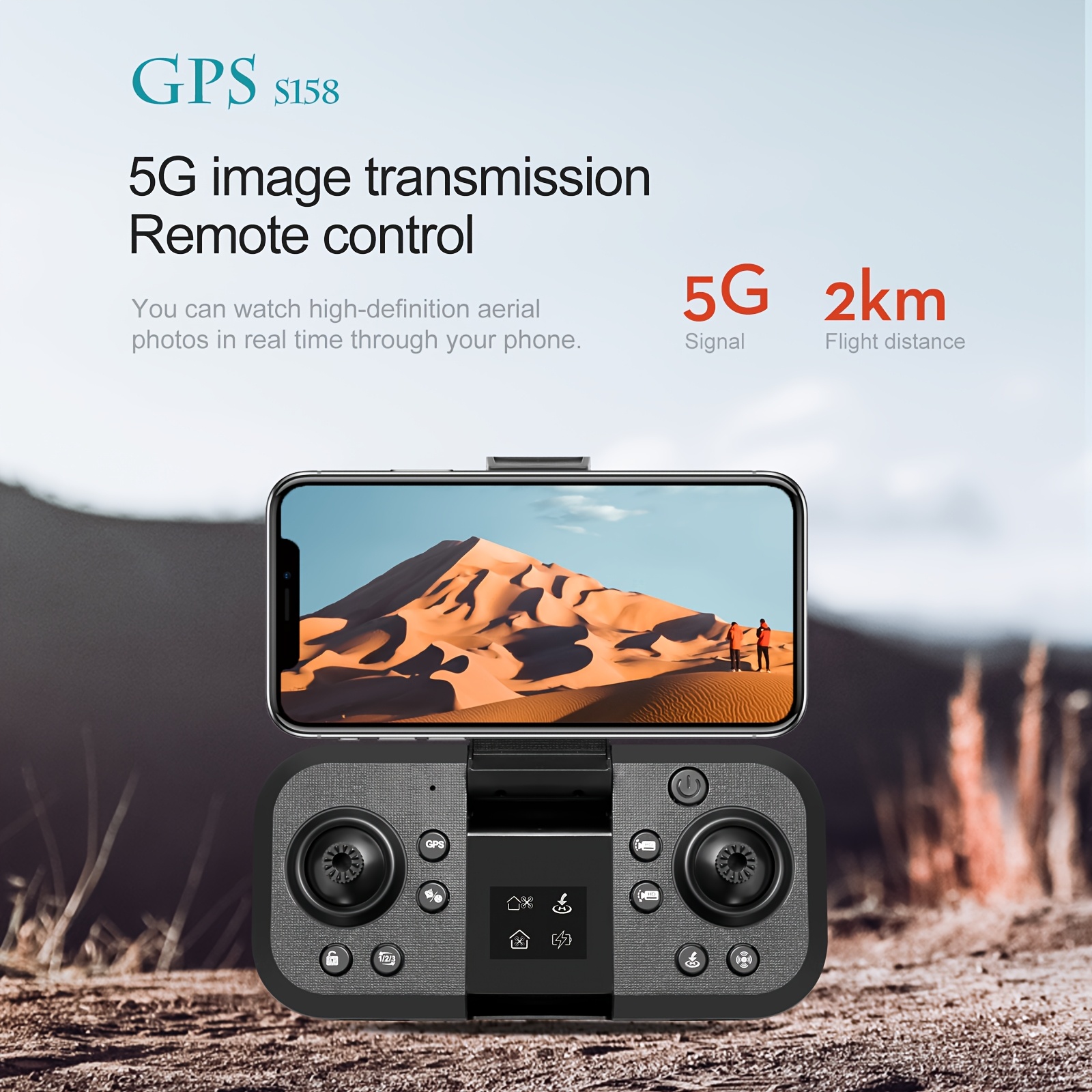 GPS Drone With 4K Camera For Adults Beginner, 42Min Flight Time 2 Batteries, Optical Flow, 5G Transmission Foldable FPV RC Quadcopter Brushless Motors, No Obstacle Avoidance, GPS Auto Return Home, Intelligent Follow Me Christmas Halloween Gifts - Image 5