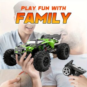 Wheel Full Proportional Drift Remote Control Car, Driving High-speed Cars, Cool 2.4G Initial Large Green Off-road Climbing Remote Control Car, Remote Control Intelligent Boy Toy Tank Car Birthday