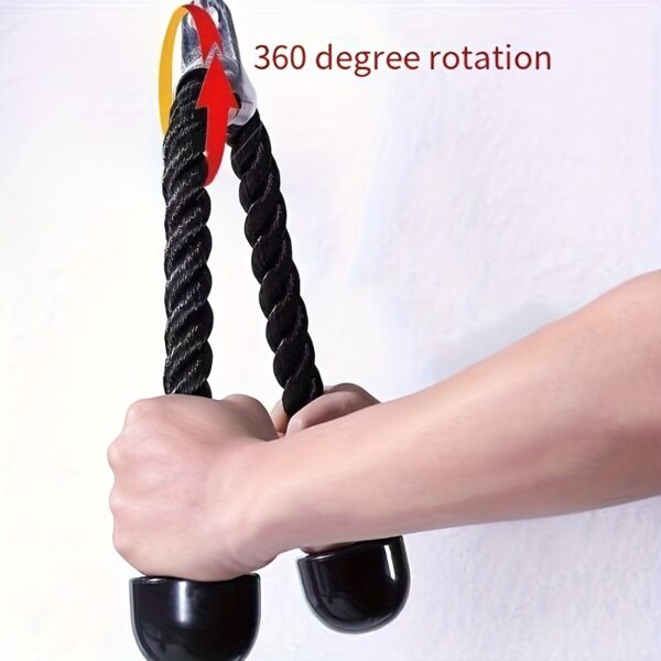 Versatile Fitness Rope Set - Durable PP Material, Ideal for Gym Biceps & Triceps Training - Image 6