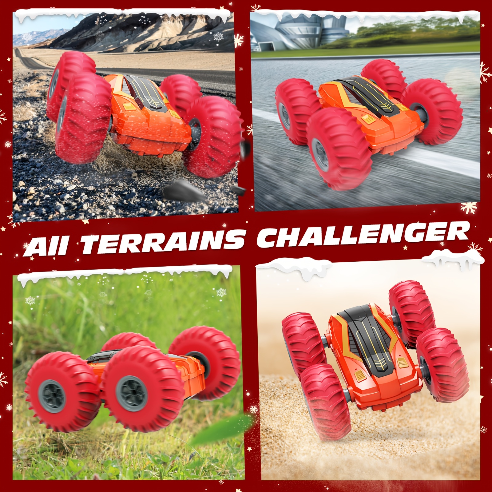 1:14 Bigger Size Remote Control Car With Inflatable Tires, All-terrain Off-road Vehicle RC Car, 2.4GHz Double Sided Flips 360° Rotates RC Stunt Cars For Children And Adults, 40+ Mins Playtime - Image 8