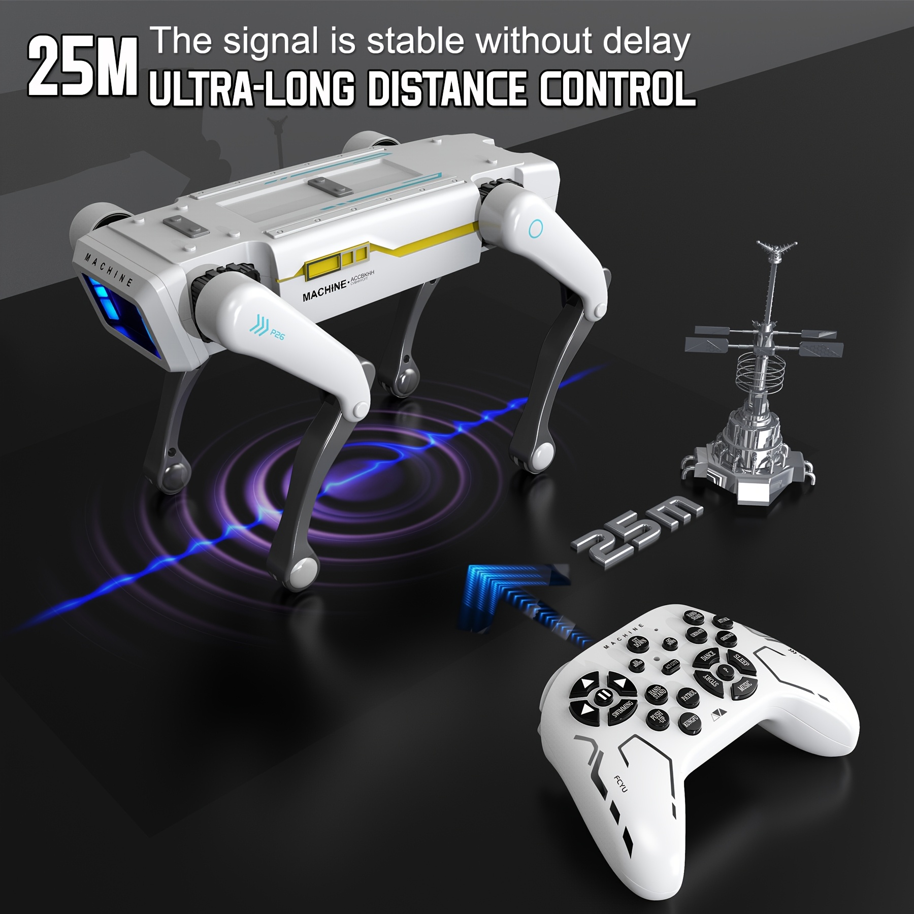 1 Portable Intelligent Robot Robot Dog, USB Charging, Programmable Special Effects, Voice, Dance And Music, with App And Remote Control, Interactive Smart Dog, Suitable for Birthday And Holiday Gifts for Friends - Image 5