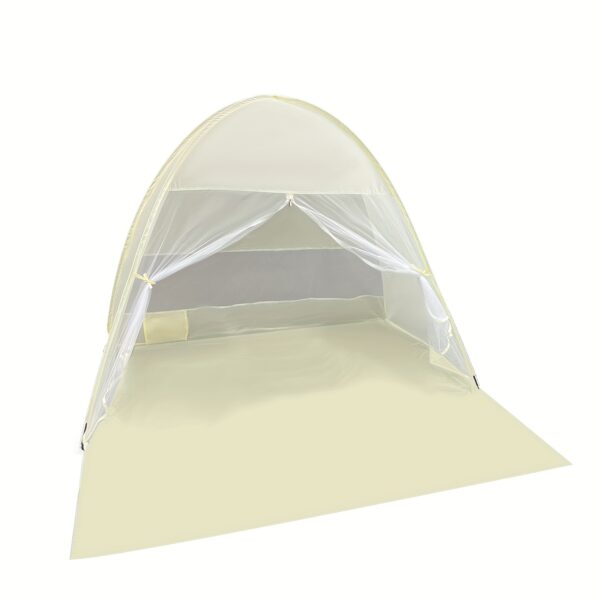 [Large Beach Tent] Large 4-Person Pop-Up Beach Tent | Spacious Interior, Compact Foldable Design & Carry Bag - Lightweight All-Season Family Tent for Camping, Picnics, Travel - Image 11