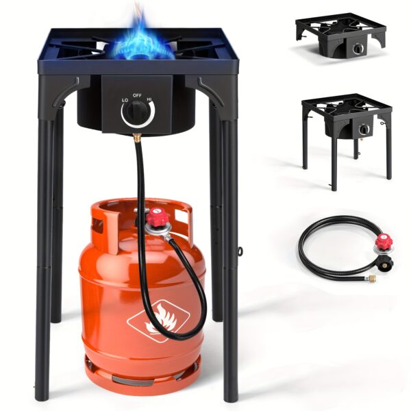 [Propane Outdoor Grill] 3/2/1 Burner Gas Propane Stove - Outdoor Camping Picnic Grill - For Outdoor, Garden, Gathering, Party - Image 12