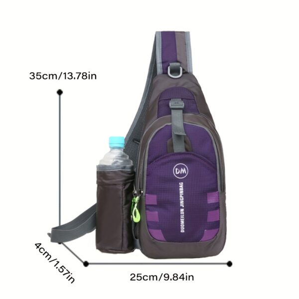 [eonothem Sling Bag] eonothem Unisex Chest Sling Bag | Large Capacity, Adjustable Strap, Zipper Closure, Multiple Colors - Compact Crossbody Bag for Gym, Commuting & Travel - Image 4