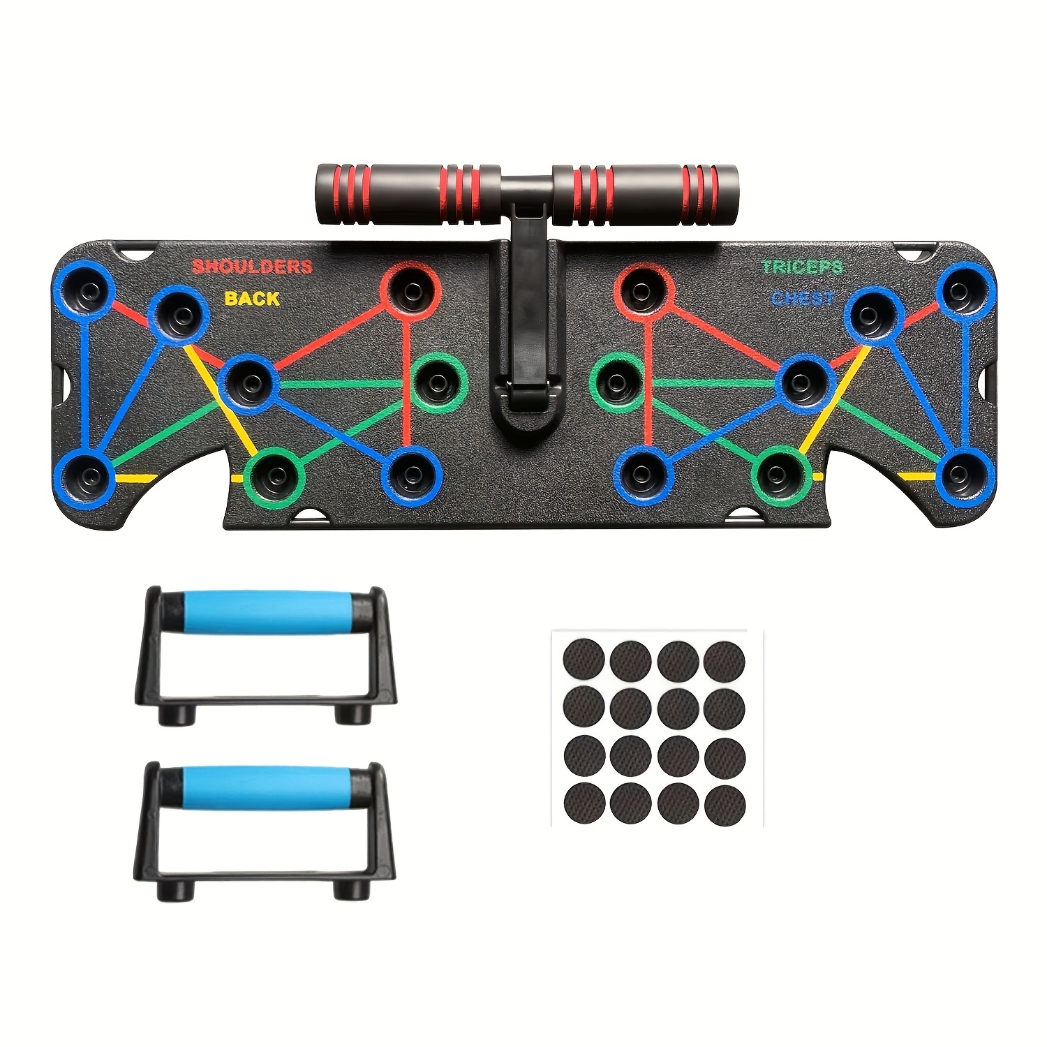 1pc Multifunctional Foldable Fitness Stand - Ergonomic, Chest & Abdominal Muscle Training, Upper Limb Strengthening with Elastic Rope, Ideal for Home Fitness & Gift for Enthusiasts - Image 12