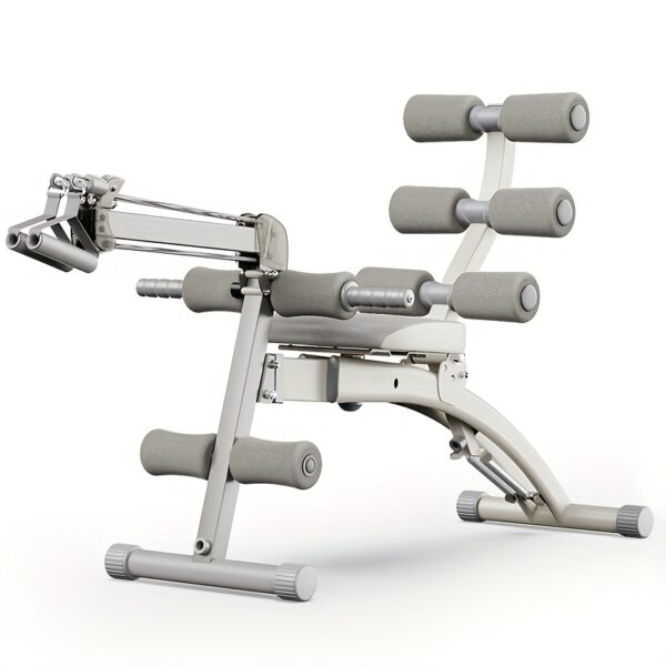 WONDER CORE 2 Total Gym Machine - Adjustable Ab Machine for Stomach Workout, Sit-Up Bench & Ab Lounger Exercise Chair, Home Gym Equipment with Green & Yellow Design, Compact Space-Saving Fitness Chair for Core Training, Multifunctional Fitness, Sleek Workout Equipment, Padded Comfort - Image 3