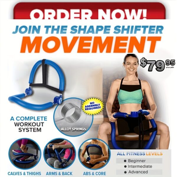 10-in-1 Adjustable Ab Trainer - Core & Abs Workout Machine for Home Gym, 3 Levels of Resistance, Perfect Christmas Gift, Gym Accessories, Abdominal Trainer, Stomach Workout - Image 10