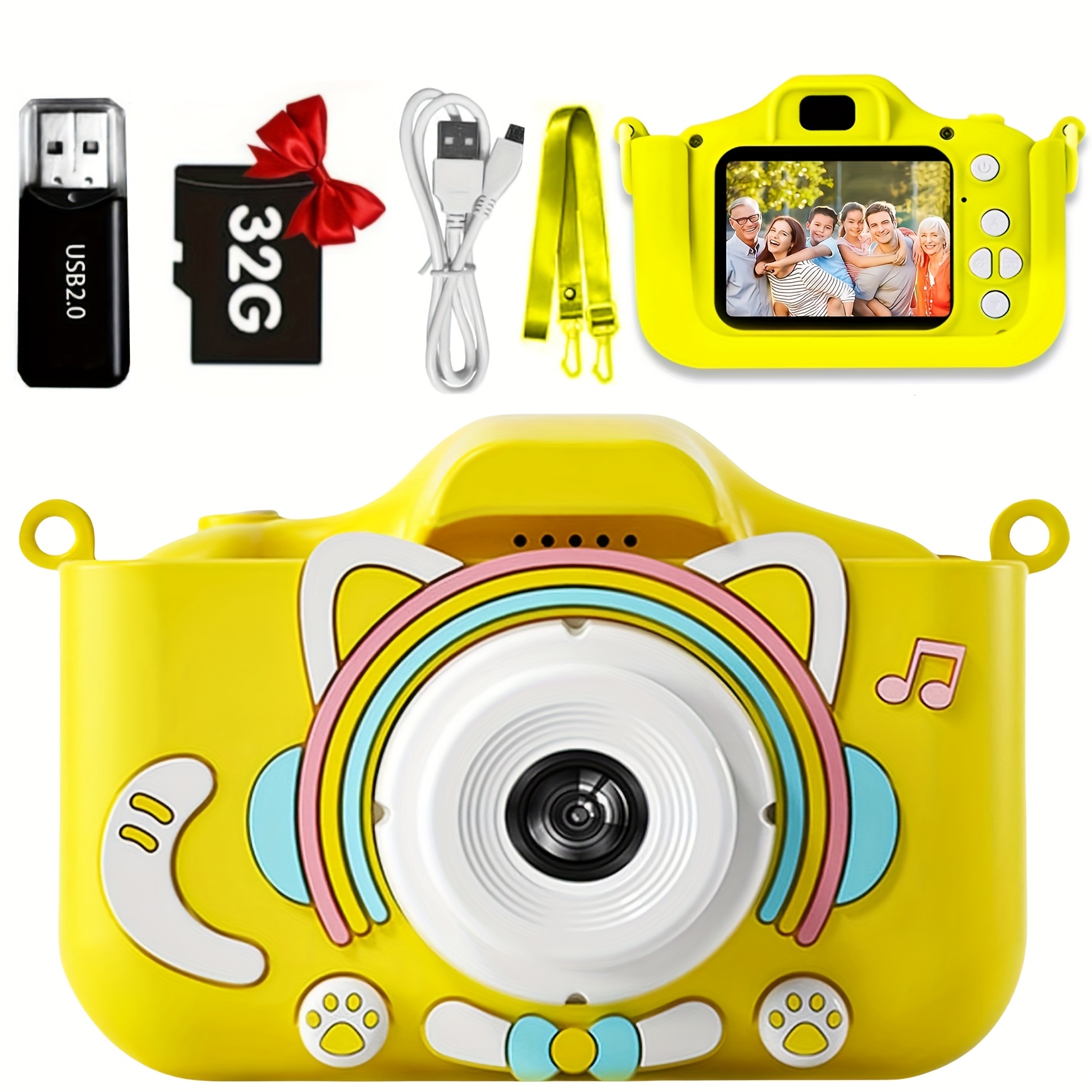 3 4 5 6 7 8 9 10 11 12 Year Olds Selfie HD Toy Camera, Handy Digital Video Camera, Kids Camera For Boys And Girls, Perfect Christmas, Back To School Season And Birthday Gift - Image 2