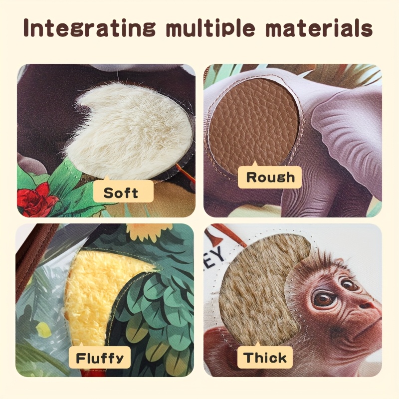 Early Development & Activity Toys For Babies, Tactile Perception, Early Education Cloth Book, Newborn Baby Gift Set, Halloween Gifts, Christmas Gifts, Soft Touch Picture Book, Baby Toys - Image 9