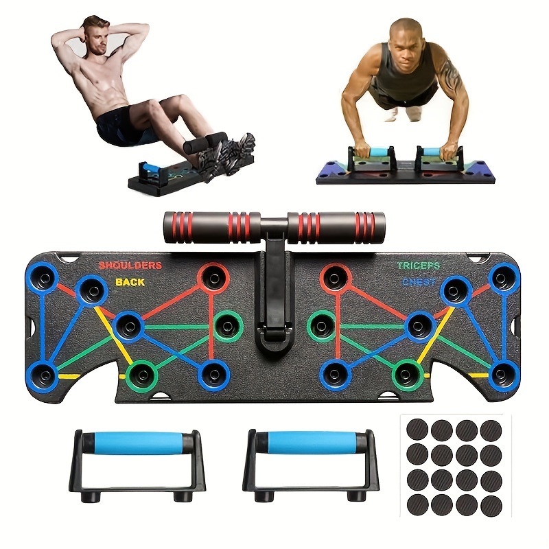 1pc Multifunctional Foldable Fitness Stand - Ergonomic, Chest & Abdominal Muscle Training, Upper Limb Strengthening with Elastic Rope, Ideal for Home Fitness & Gift for Enthusiasts - Image 3