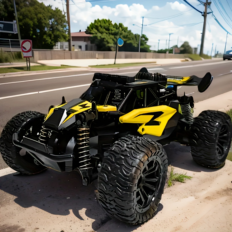 All-terrain Monster Truck, A Remote-controlled All-terrain Vehicle, Is Equipped with Two Rechargeable Batteries And Colorful Lights, And Can Reach A Speed Of 30 Kilometers Per Hour., Best for Christmas - Image 2