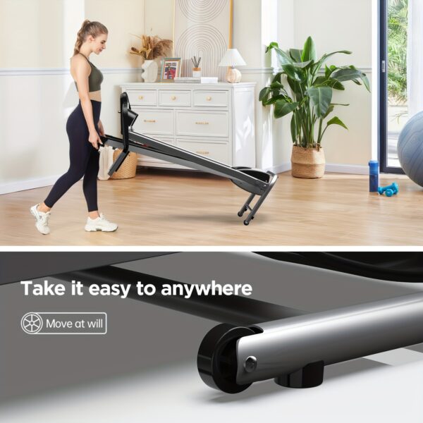 XMKEY 1pc Fitness Treadmills With Folding Handle, Home 2.5 HP Portable Electric Running Machine, Suitable For Body Exercise, Walking, Jogging - Image 4