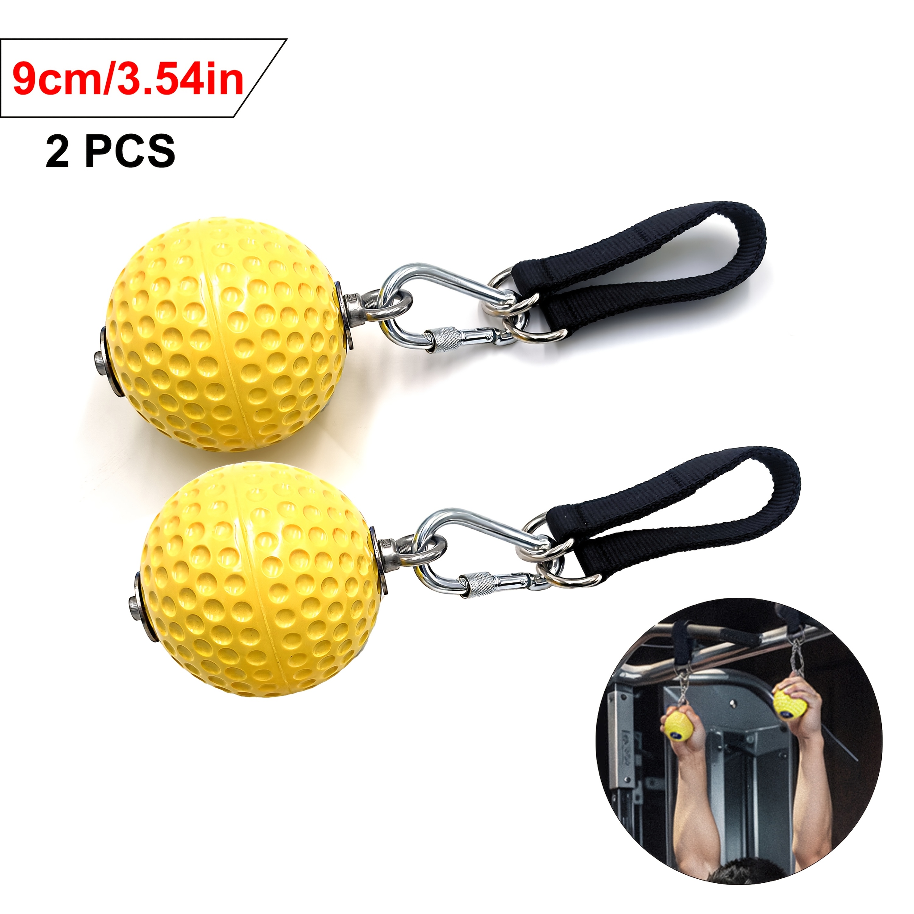 2pcs pull-up solid grip, rock climbing pull-up fixed grip belt, non-slip handle strength training device, suitable for rock holding, pull-up, kettlebell, fitness, exercise - Image 5