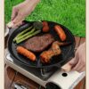 Whistle Texture Grill Pan Korean BBQ Iron Skillet Suitable for Induction Stove Outdoor Camping Frying Pan