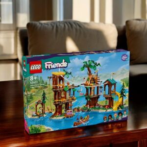 European Version, LEGO 42631 Friends Adventure Camp Treehouse Toy, Summer Toy Set with 5 Mini Dolls And 5 Animal Toy Dolls, Perfect Gift for Kids Aged 8 And Above, Holiday Gifts