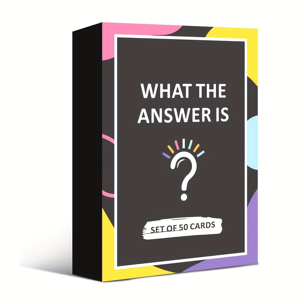 What The Answer Is" Fun Guessing Card Game - 50 Cards, Perfect for Adults' Party Nights & Holiday Gatherings | Ideal for Halloween, Christmas, Thanksgiving - Image 9