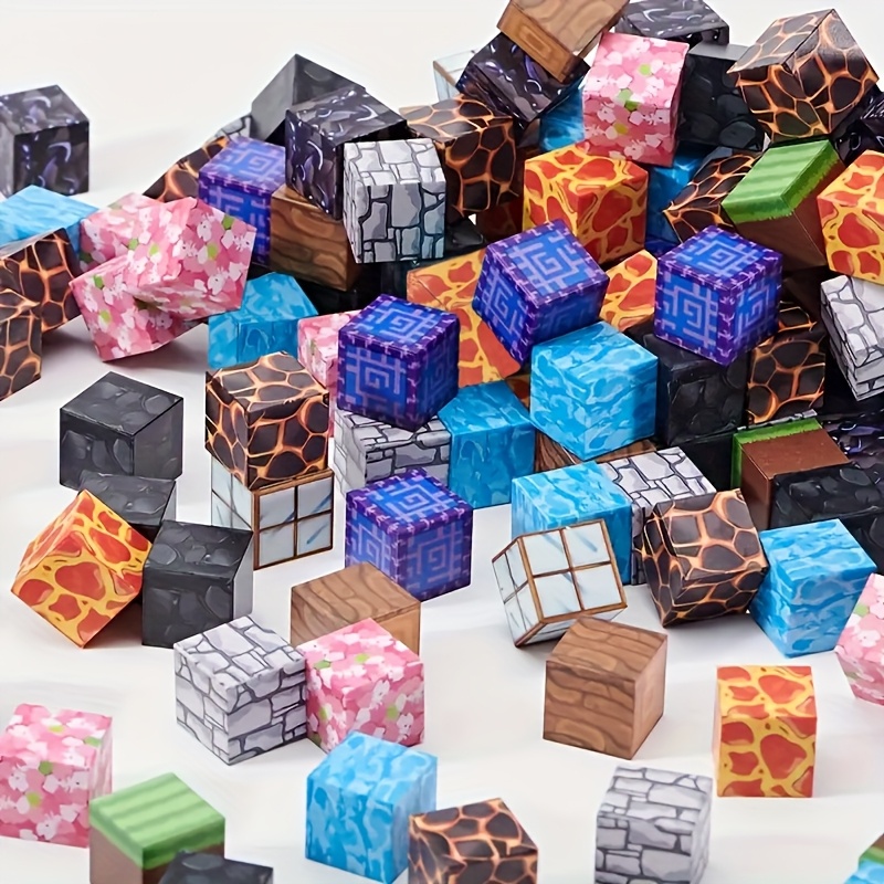 Magnetic Blocks-100pcs Magnetic Blocks-Build Magnet, Magnetic Toys for Boys & Girls, Cubes Construction Toys, Perfect Gift for Halloween, Thanksgiving, And Christmas, Easter, Birthday Gifts - Image 2