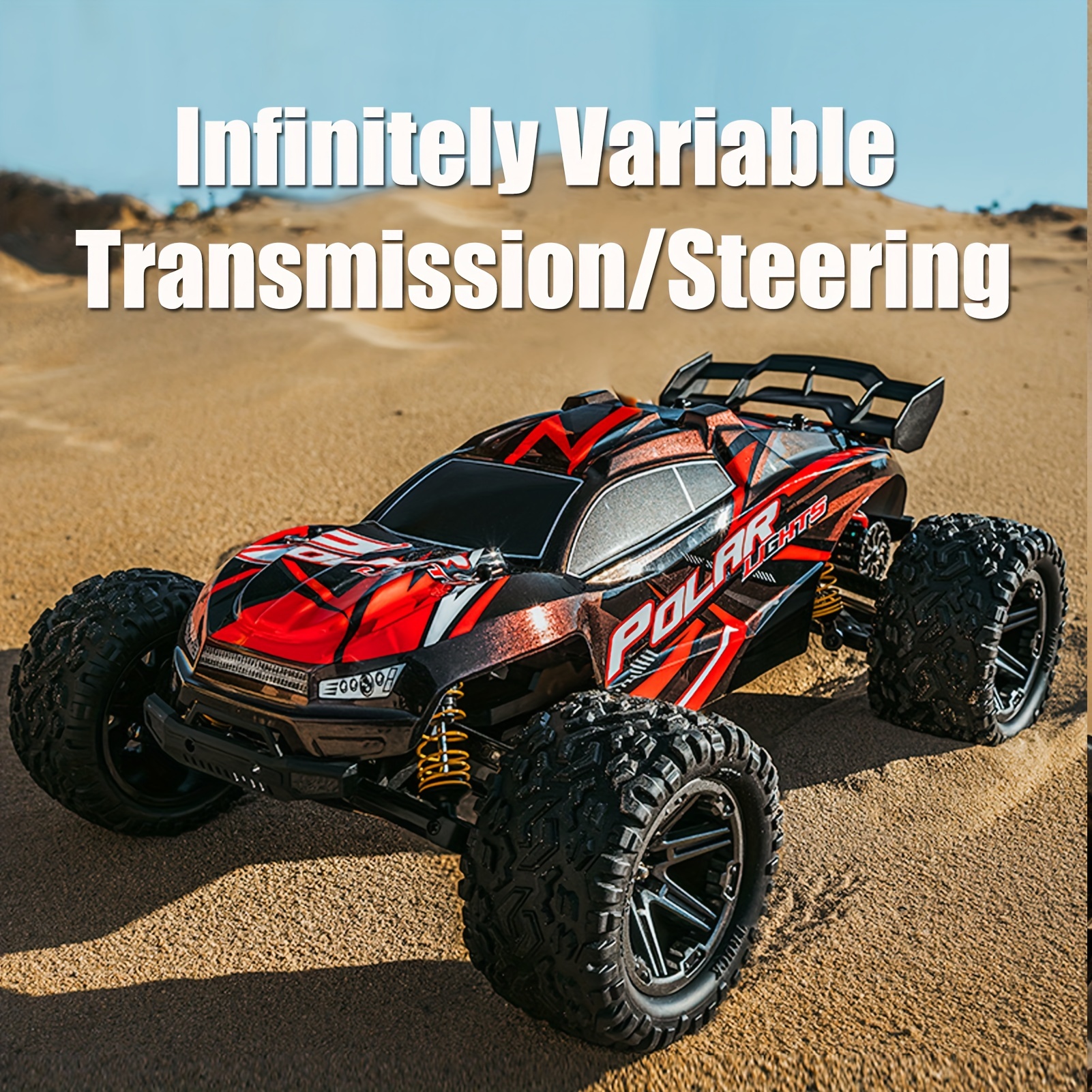45KM/H High Speed Remote Control Vehicle, 1/8 Large RC Car, Off-road RC Car Sport Utility Vehicle, Independent Shock Absorption, Fall And Crash Resistance, Vehicle Toys Gift for Beginners - Image 8