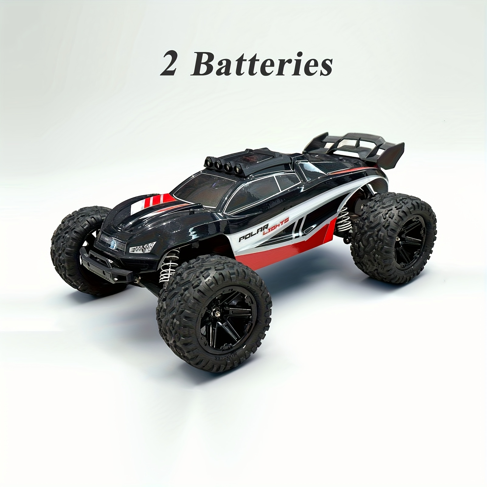 1:8 45KM/H Large RC Car, High Speed Remote Control Vehicle, Off-road RC Car Sport Utility Vehicle, Independent Shock Absorption, Fall And Crash Resistance, Vehicle Toys Gift, 2 Battery - Image 3