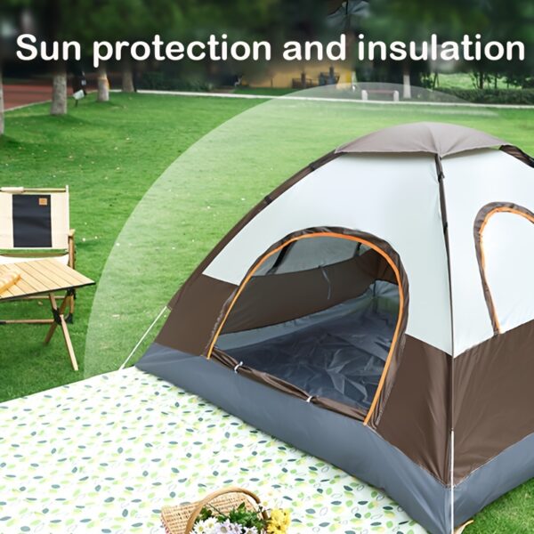 [Luxury Camping Tent] ALPACA OUTDOORS 4-Person Luxury All-Season Family Camping Tent | 2 Doors & 2 Windows, Durable O-Shaped Shape, 1 Sun Shelter, Portable Shelter for Outdoor Adventures - Image 4