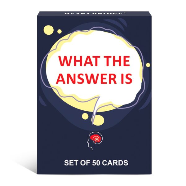 50-Card Party Puzzle Game - "What's The Answer?" Interactive Q&A for Adults, Ideal for Game Night, Holiday Gifts | Humorous Descriptive Illustrations, Party Card Game | Bold Typography | Cardboard Construction - Image 3