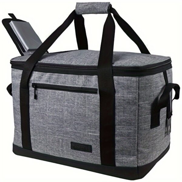 [30L Soft Cooler] 40-Can 30L Large Soft Cooler Bag | Insulated Lid, Durable Handle, Outdoor Essentials | Reusable Grocery Tote for Outdoor Travel, Hiking, Beach Picnics & BBQ Parties - Image 7