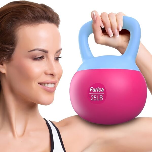 [Rose Red Kettlebell] 1pc Rose Red Soft Kettlebell - Weighing 5-30 Pounds - PE Polyethylene Dumbbell - Enhancing Strength - Suitable For Home Fitness And Gym - Protecting Body Safety - Valentine's Day Gift - Image 11