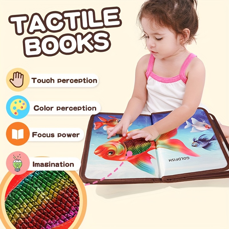 Early Development & Activity Toys For Babies, Tactile Perception, Early Education Cloth Book, Newborn Baby Gift Set, Halloween Gifts, Christmas Gifts, Soft Touch Picture Book, Baby Toys - Image 10