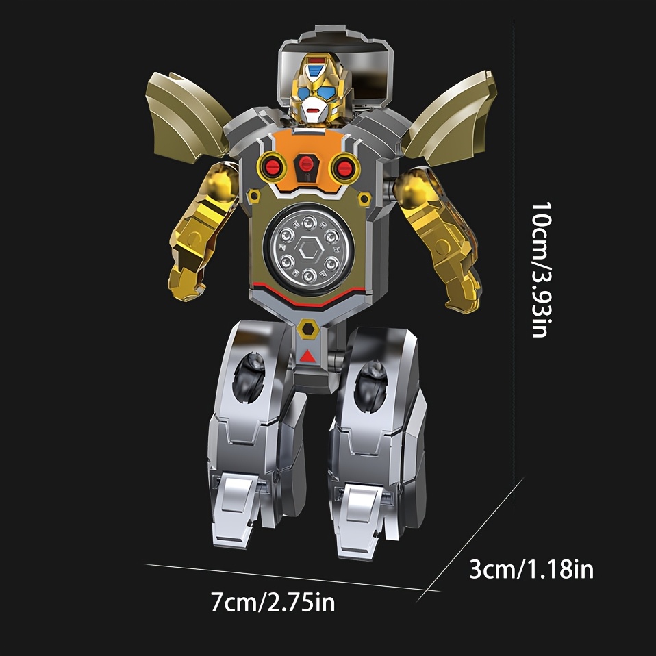 Transformers: Miniature Creative Toy, Transformable for Man, Desktop Ornament, Relax, Cool, Two-in-One Finger Spinner, Creative Birthday Gift - Image 4