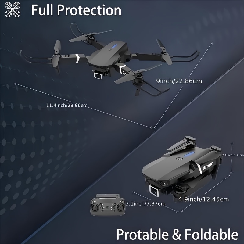 Dual Camera Drone, Foldable Remote Control Drone, Brushless Motor, Optical Flow Positioning, Intelligent Tracking, Indoor And Outdoor Discount Drone, 2 Batteries, 1 Battery, Beginner Gift, Easter Gift, Best Gift for Boyfriend - Image 2
