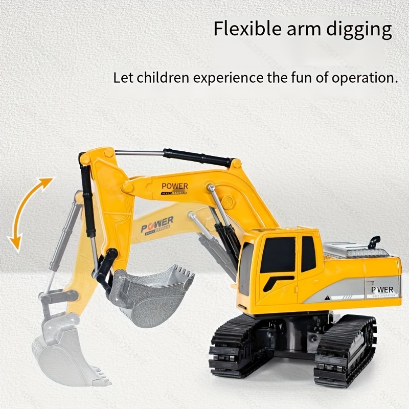 6-Channel Remote Control Excavator, Capable of Digging Sand And Soil, USB Rechargeable, Perfect for Christmas, Halloween, And Birthday Gifts. - Image 6