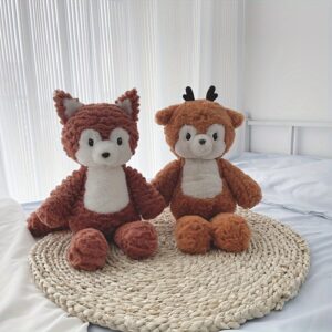 Squirrel, Sika Deer Doll, Stuffed Animal, Plush Toy, Baby Toy, Toy, Stuffed Animal, Dog Toy, Sofa Pillow, Home Decoration, Birthday Gift for Women, Halloween Decoration, Christmas Decoration