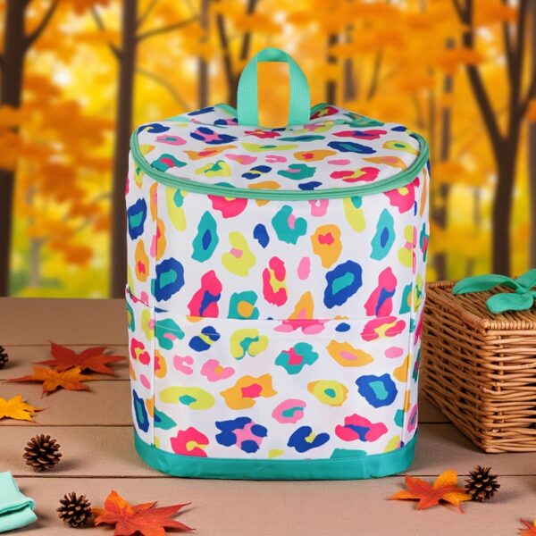 [Insulated Cooler Backpack] DANCURKEY Insulated Cooler Backpack | Large Capacity, Lightweight Nylon Thermal Bag for Outdoor Camping, Picnic, Fishing, and Beach Trips, Mixed Patterns, Non-Food Contact, Women's - Image 8