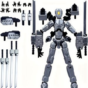 (Assembly Completed)T13 Action Figure Set, 5.5INCH (14CM) Robot 3D Printed Toys Lucky Titan 13 Action Figure With Multiple Accessories, Dummy 13 Multi-Jointed Movable, Gifts For Boys And Girls