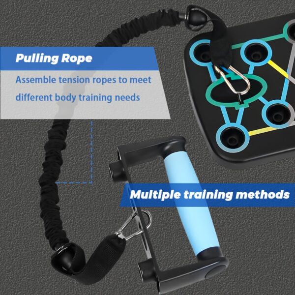 11 - Piece Foldable Push - Up Board Set, Multi - Functional Home Fitness Portable Push - Up Rack Auxiliary Device - Image 6