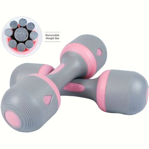 [Adjustable Neoprene Dumbbells] All-in-One Adjustable Neoprene Dumbbells - Non-Slip Grip, Versatile for Home, Gym, and Office - Perfect for Full-Body Workouts and Convenient Storage