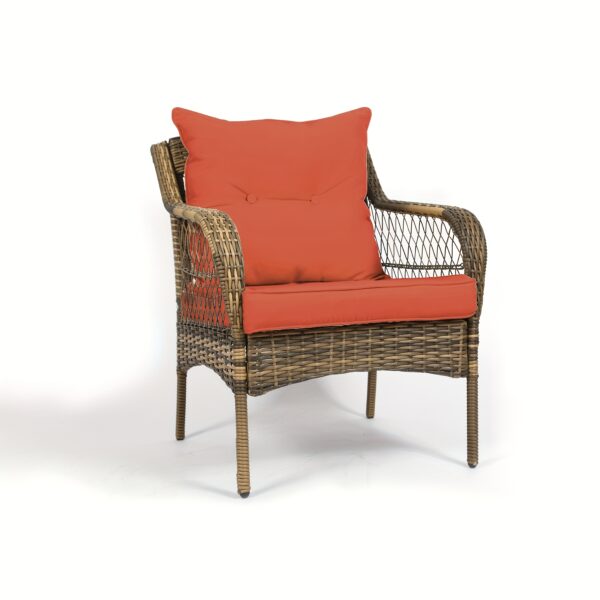 3pcs Patio Furniture Set, Outdoor Furniture With Soft Cushion And Glass Table, All-Weather Manual Weaving Wicker Rattan Patio Chairs For Garden, Backyard, Porch, Poolside - Image 10