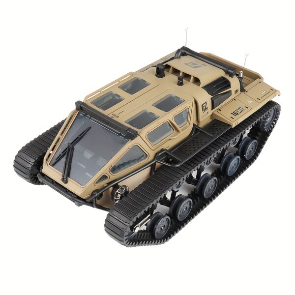 Full-Proportional Remote Control Tank RC Tracked Car Powerful Offroad For All Terrains With Led Lights And Alloy Door Open Model Military War Car Vehicle Gift For Kids With 2 Batteries - Image 3