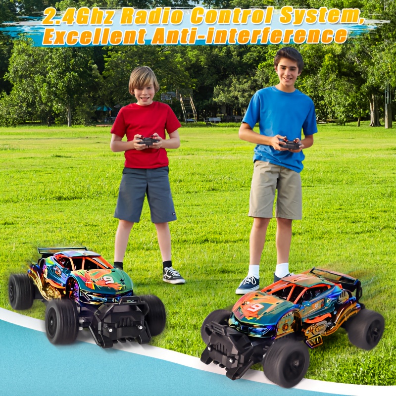 1:18 Scale All Terrain RC Car, High Speed RC Car With Cool Body Lights, Electric RC Truck, Off-road Truck With Two Rechargeable Batteries, Birthday, Christmas, Halloween Gift For Kids Over 6 Years Old - Image 10