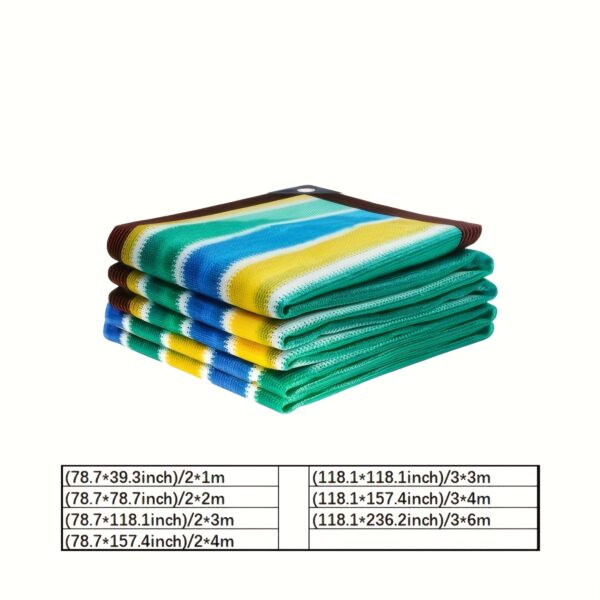 [Beach Sunshade] Colorful Outdoor Beach Windbreak, Sunshade Cloth | Suitable for Beaches, Pavilions, Swimming Pools, and Holiday Gifts - Image 6