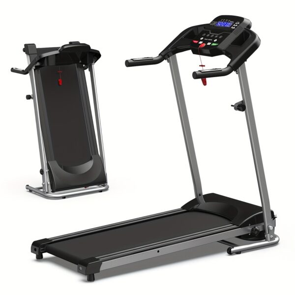 XMKEY 1pc Fitness Treadmills With Folding Handle, Home 2.5 HP Portable Electric Running Machine, Suitable For Body Exercise, Walking, Jogging