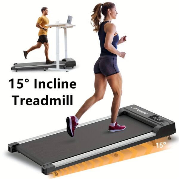 [2-in-1 Walking Pad] 2.5HP 2-in-1 Portable Under Desk Walking Pad Treadmill | Lightweight Home Office Fitness Treadmill with Remote Control & LED Display, 265Lbs Capacity, Quiet, Stepping, Walking Training, Mother's Day Gifts - Image 7