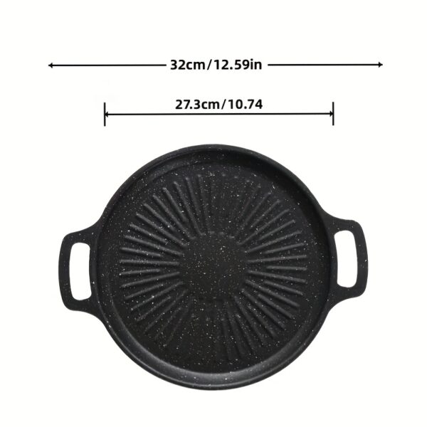 Whistle Texture Grill Pan Korean BBQ Iron Skillet Suitable for Induction Stove Outdoor Camping Frying Pan - Image 4