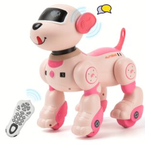 Voice&Remote Control Robot Dog Toy: Programmable Voice Robotic Puppy For Kids Smart Interactive Robot Dog Dancing Stunt Animal Toy For Toys 3-8 Year Gift